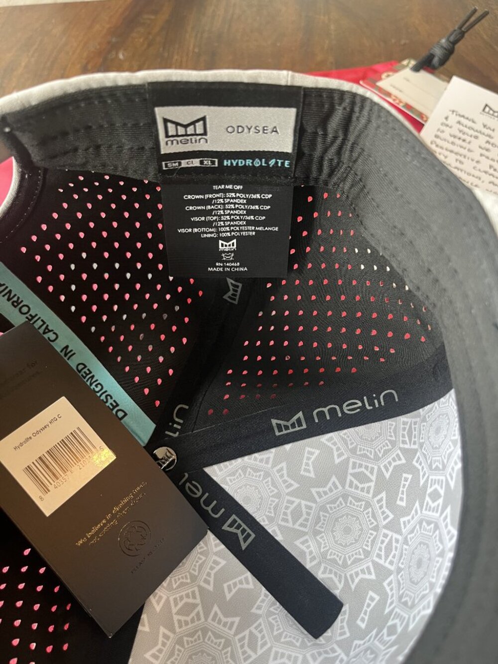 NEW Melin Trenches Hydro Performance Hat Light Gray With Box and Dust Bag - Picture 4 of 5